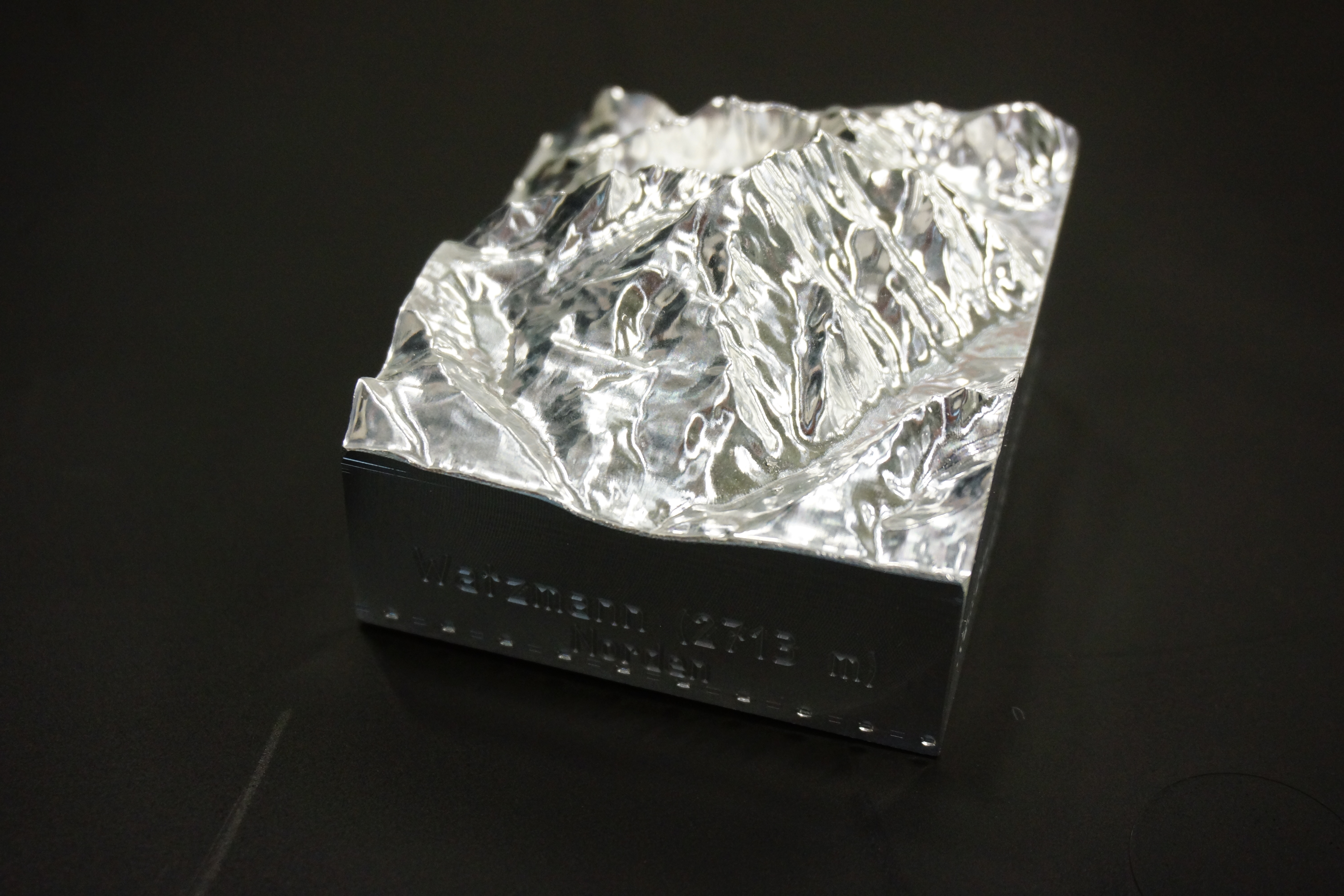 Modelo del macizo de Watzmann