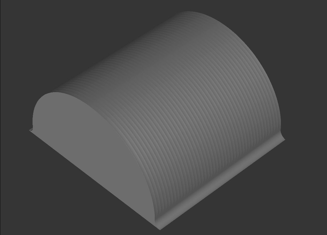 Cilindro en posición horizontal exterior como trayectoria circular alrededor de X-Z con fresa toroidal