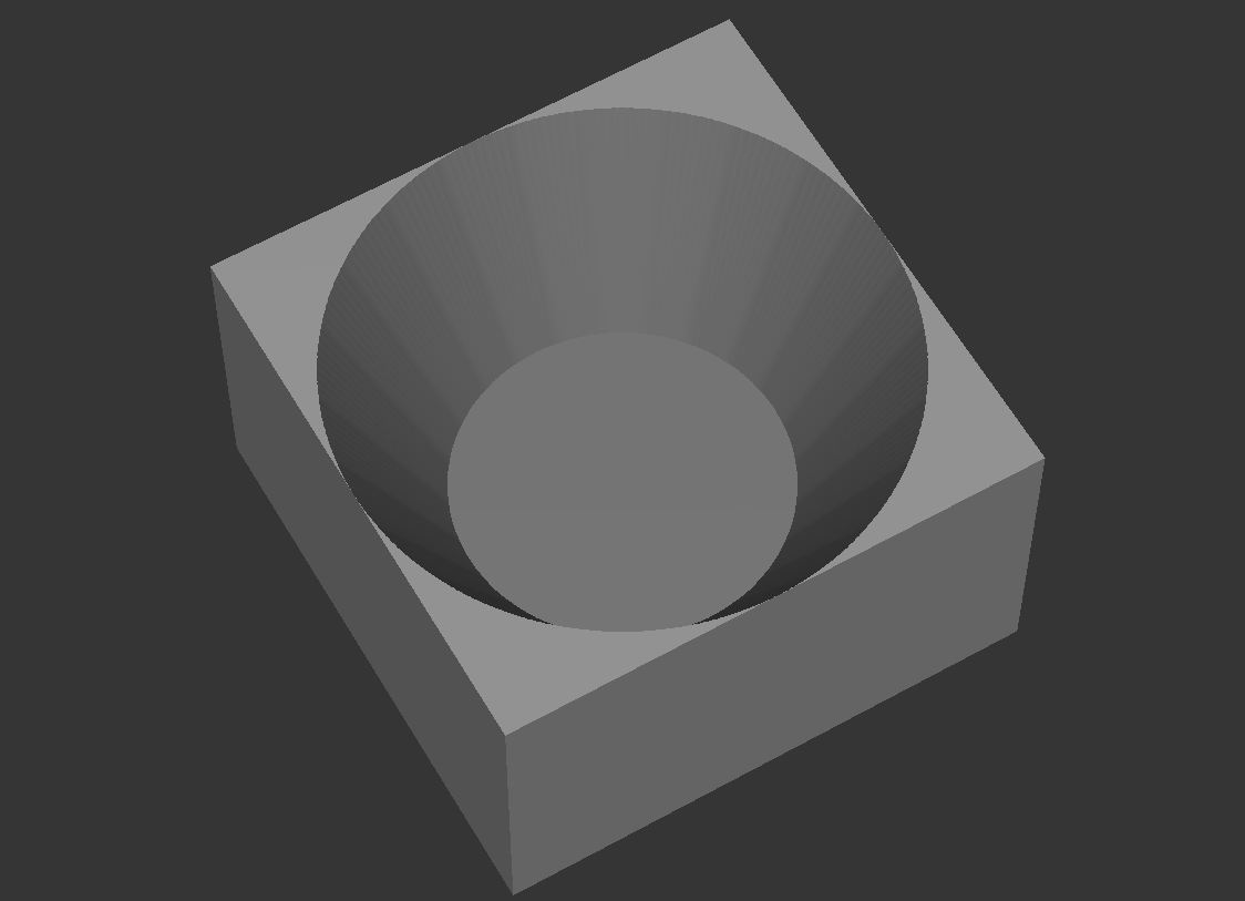 Cono interior líneas 3D
